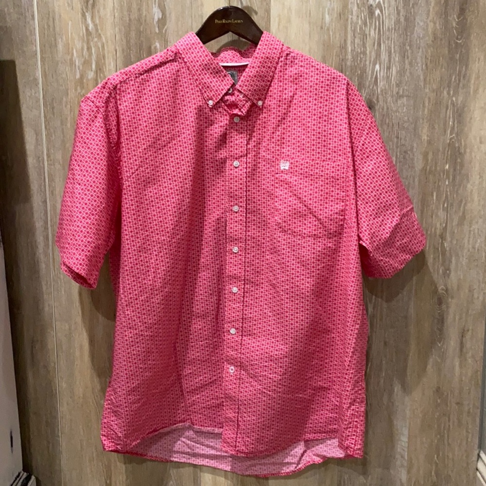 Cinch short sleeved button down